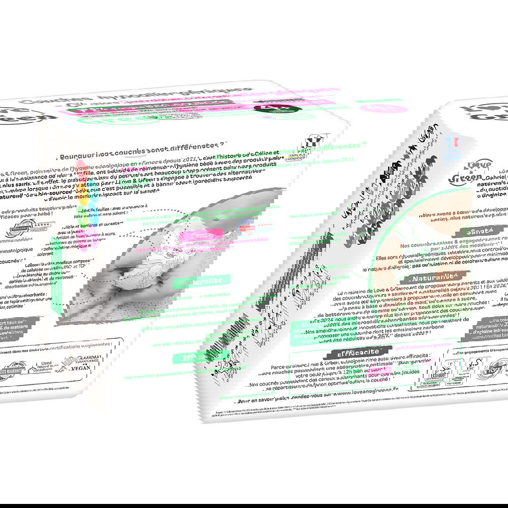 Couches T4+ (9-20kg) hypoallergéniques x 42