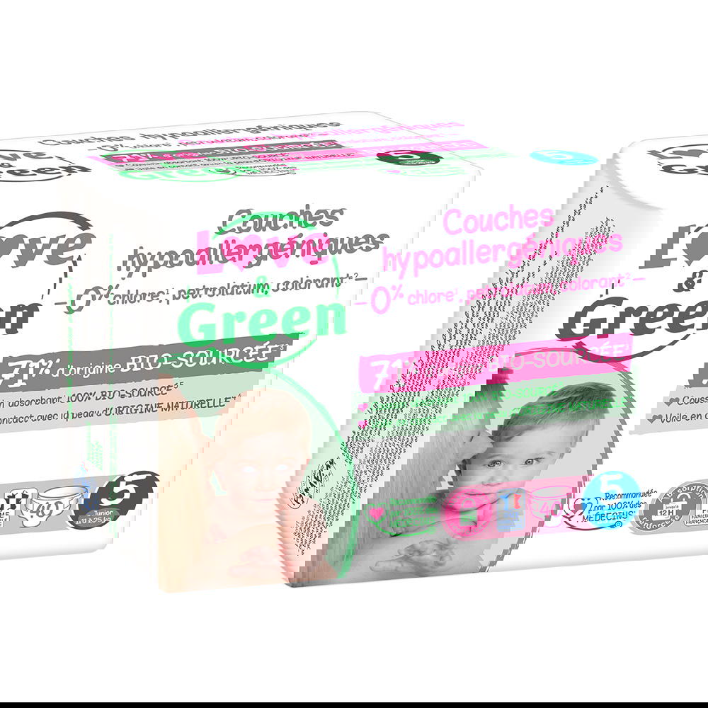 Couches T5 (12-25kg) hypoallergéniques x 40