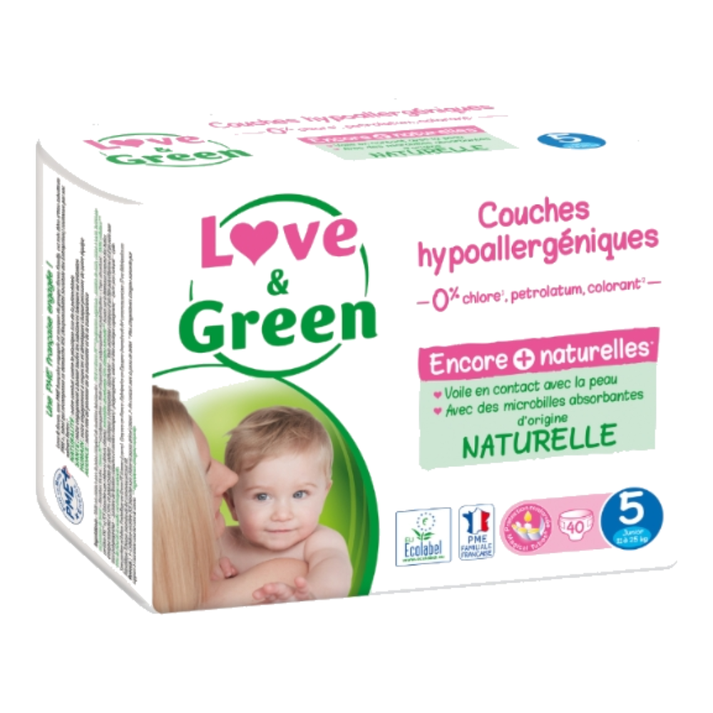 Couches T5 (12-25kg) hypoallergéniques x 40