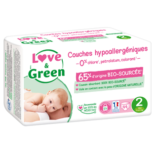 Couches T2 (3-6kg) hypoallergéniques x 44