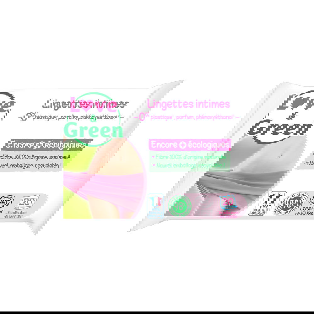 Lingettes intimes apaisantes x 20