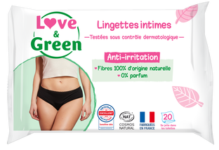 Lingettes intimes apaisantes x 20