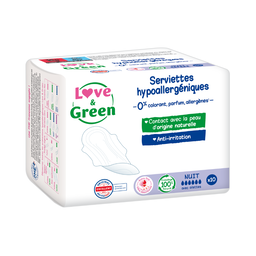 Serviettes nuit avec ailettes x 10