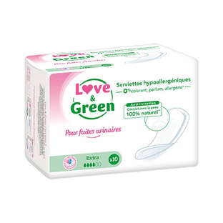 Serviettes incontinence hypoallergéniques extra x 10