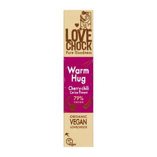 Barre chocolat vegan cerise piment bio