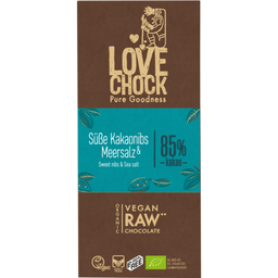Bio Schokolade Kakaonibs & Meersalz 85% Kakao, vegan