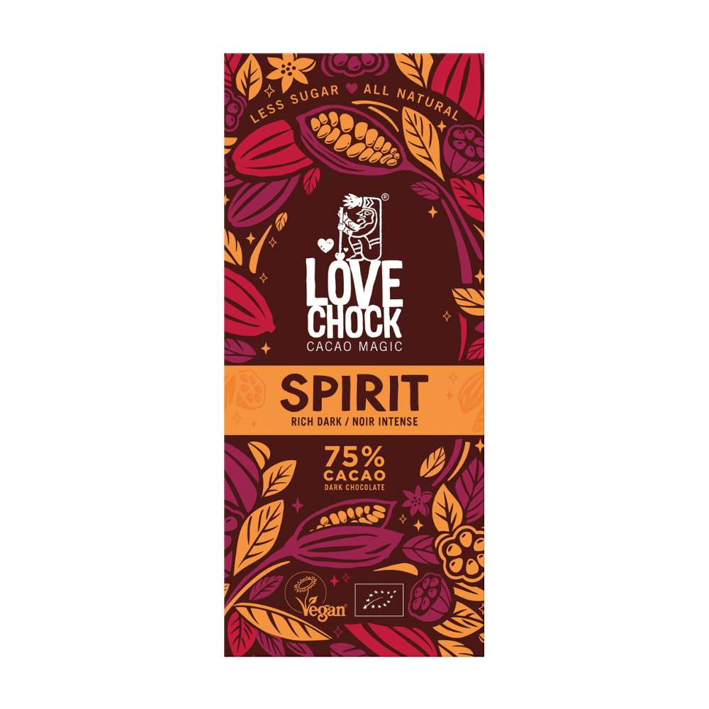 Tablette chocolat 75% de cacao vegan et bio