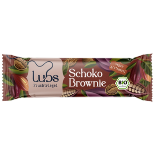 Bio Chocolate Brownie Fruchtriegel, glutenfrei