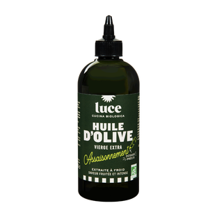Huile d'olive vierge extra pour assaisonnement bio - avec bec verseur