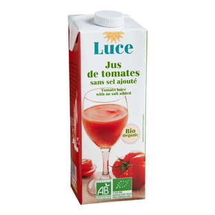 Jus de tomates sans sel bio