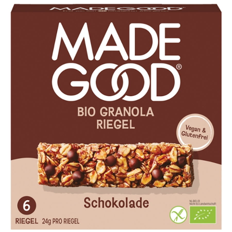 Bio Granolariegel Schokoladenstückchen, 6 Stk.