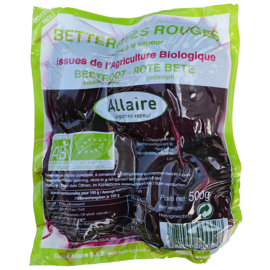 Betterave rouge cuite bio