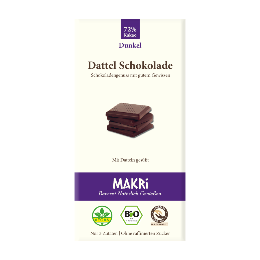 Bio Dattel Schokolade Dunkel