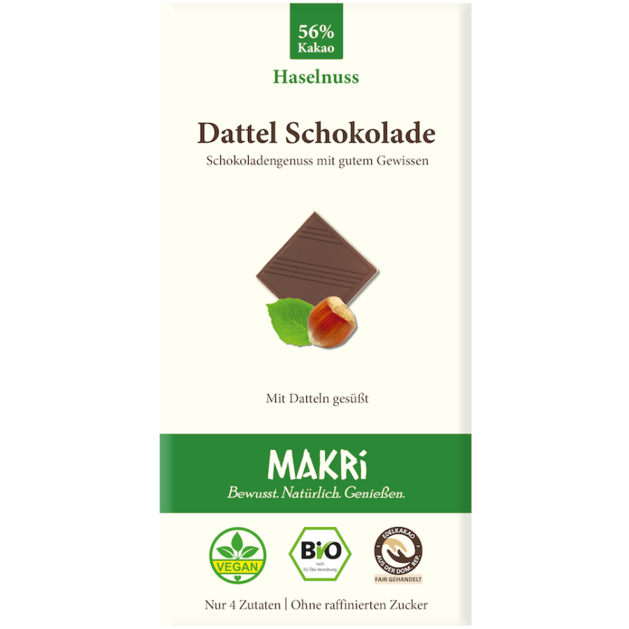 Bio Dattel Schokolade Haselnuss