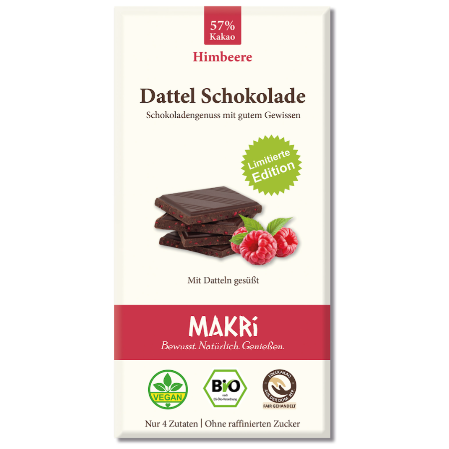 Bio Dattel Schokolade Himbeere