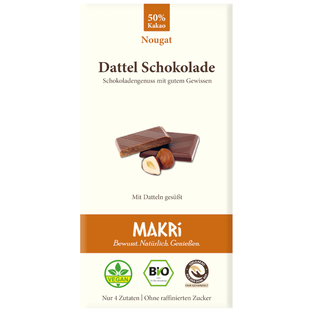 Bio Dattel Schokolade Nougat