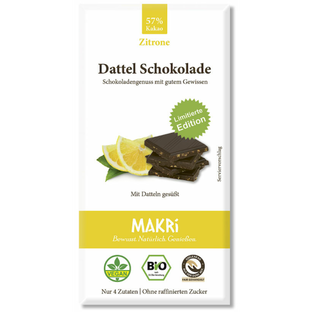 Bio Dattel Schokolade Zitrone