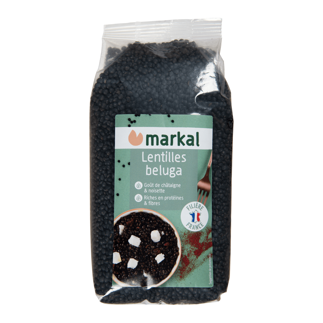 Lentilles noires beluga bio