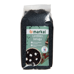 Lentilles noires beluga bio