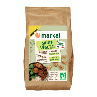 Sauté végétal pois et féverole bio