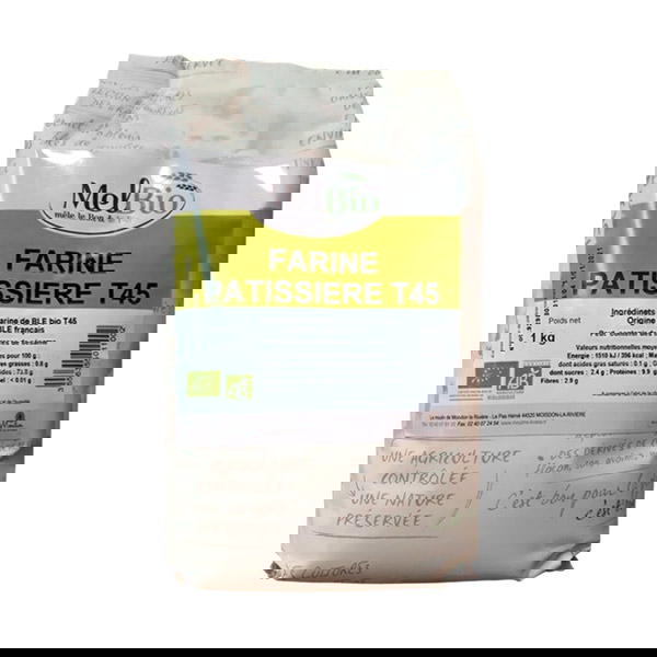 Farine de blé t45 meule bio