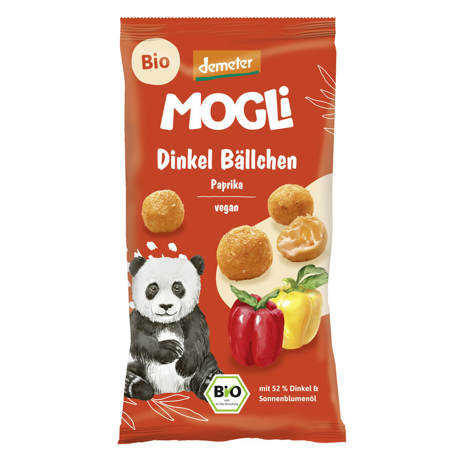Bio Dinkel Bällchen Paprika, demeter