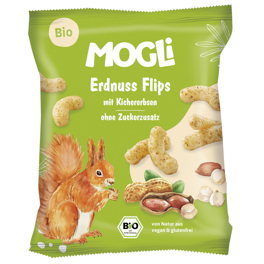 Bio Erdnuss Flips aus Kichererbsen