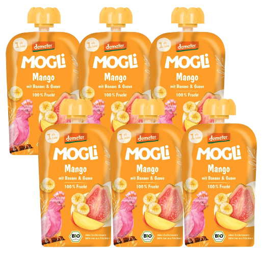 Bio Quetschie Mango-Guave demeter, Karton 6 Stk.