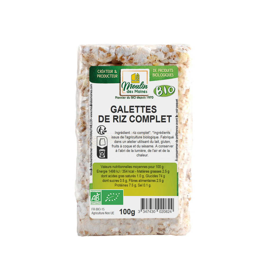 Galettes riz complet bio