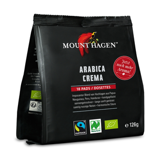 Bio Kaffeepads Arabica Crema fairtrade