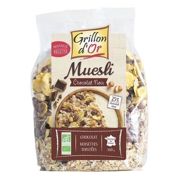 Muesli au Chocolat et Noisettes Toastées Bio La Fourche