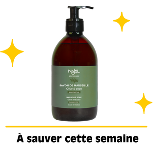 Savon de Marseille liquide certifié Cosmos Organic