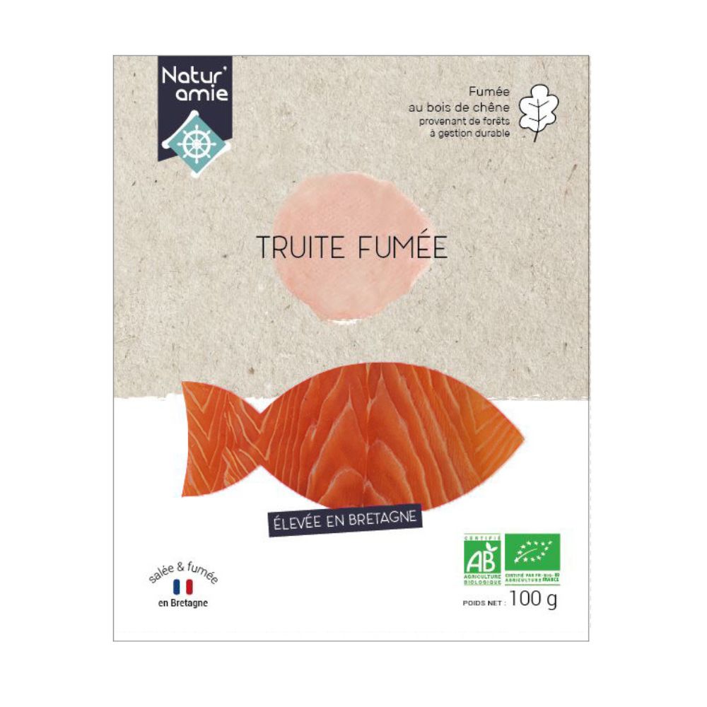 Truite fumée bio - 2 tranches