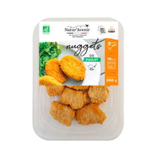 Nuggets de poulet bio