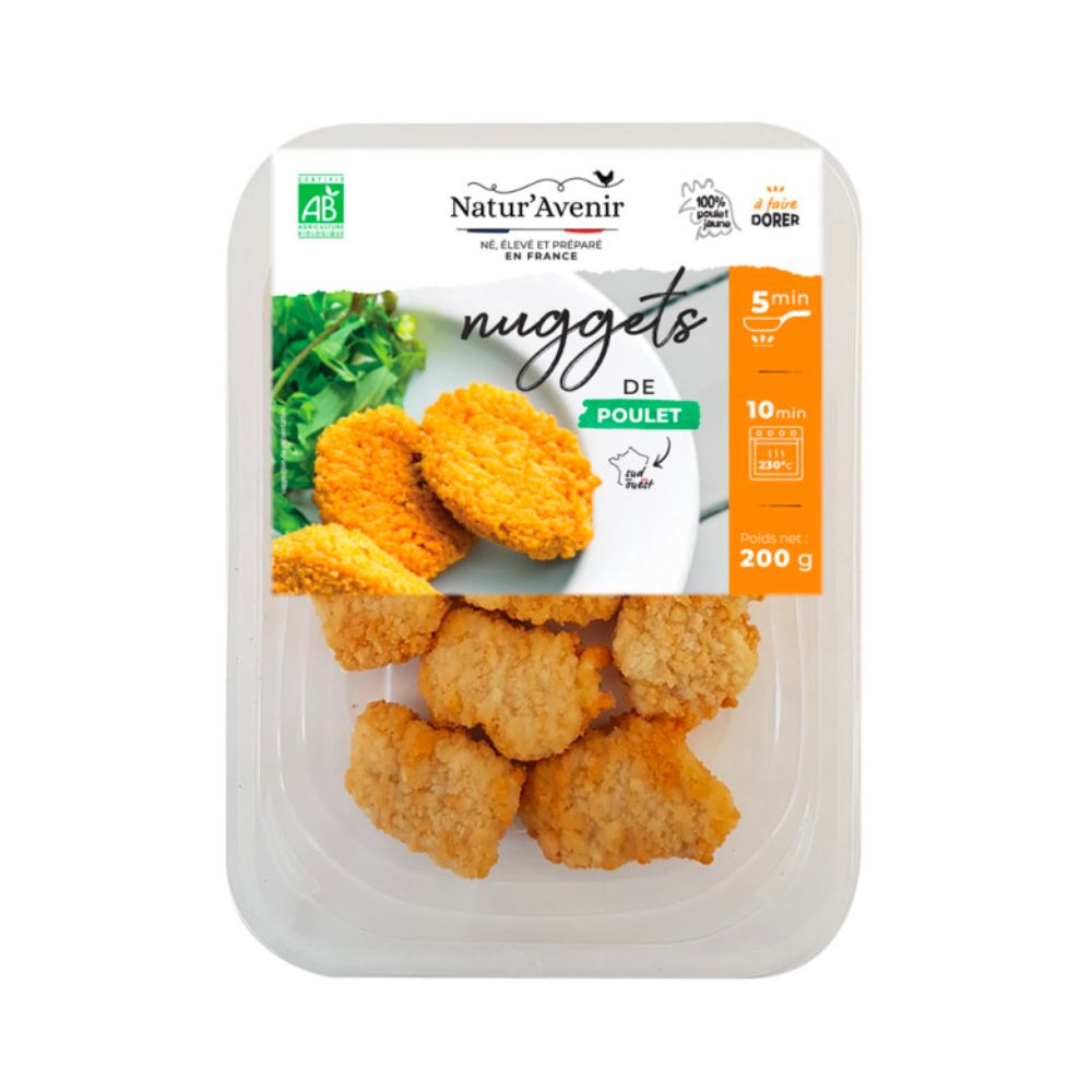 Nuggets de poulet bio