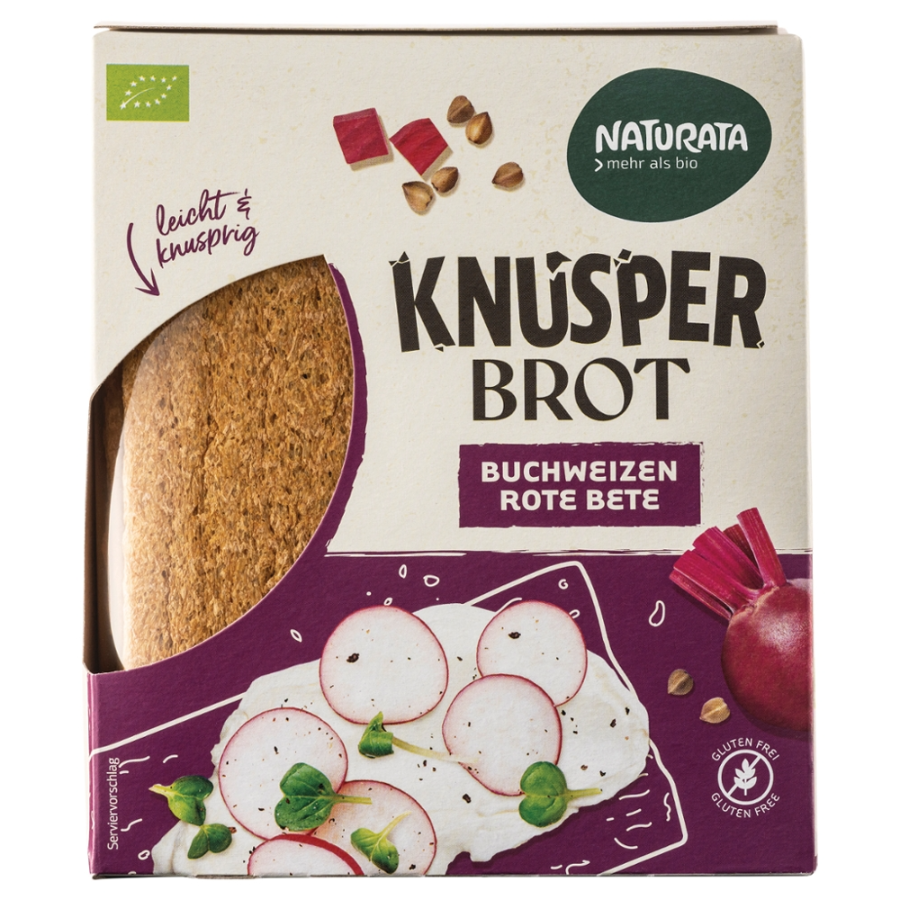 Bio Knusperbrot Buchweizen & Rote Bete