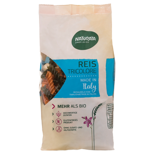 Bio Reisnudeln Tricolore, glutenfrei