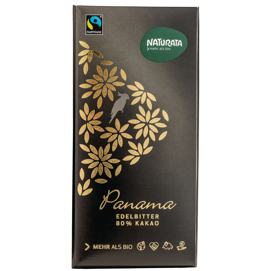 Bio Schokolade Panama Edelbitter 80% Kakao