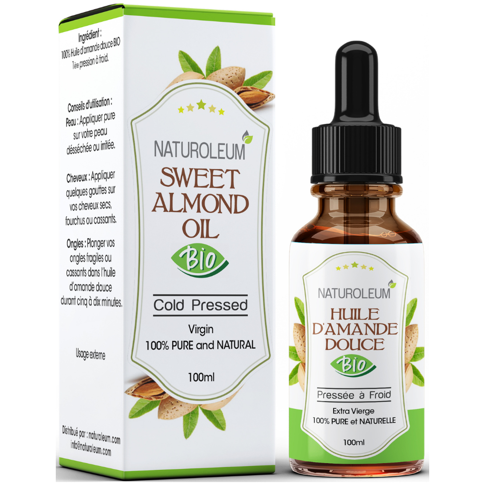Huile amande douce bio certifié Cosmos Organic