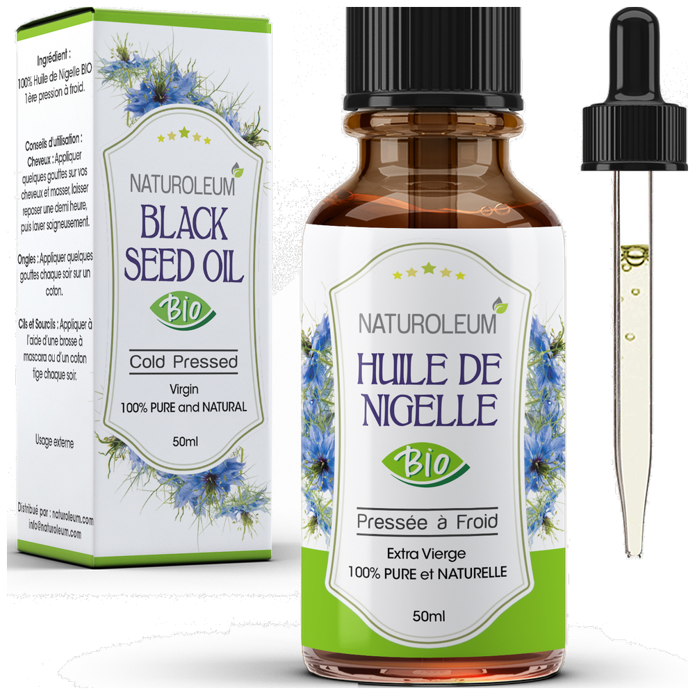 Huile nigelle bio certifié Cosmos Organic