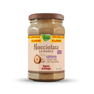 Nocciolata bianca Bio - 325g + 75g offerts