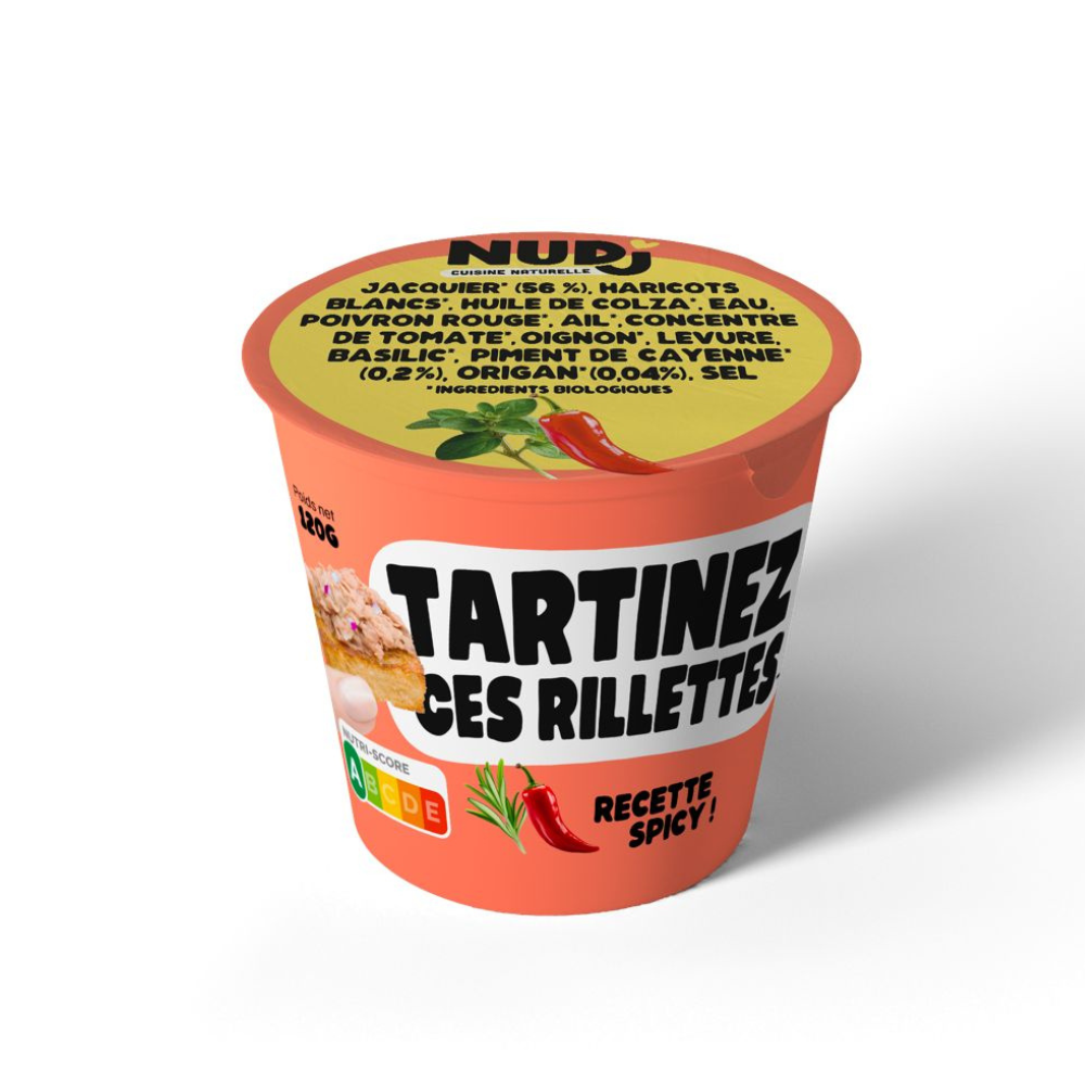 Rillettes végétales pimentées bio