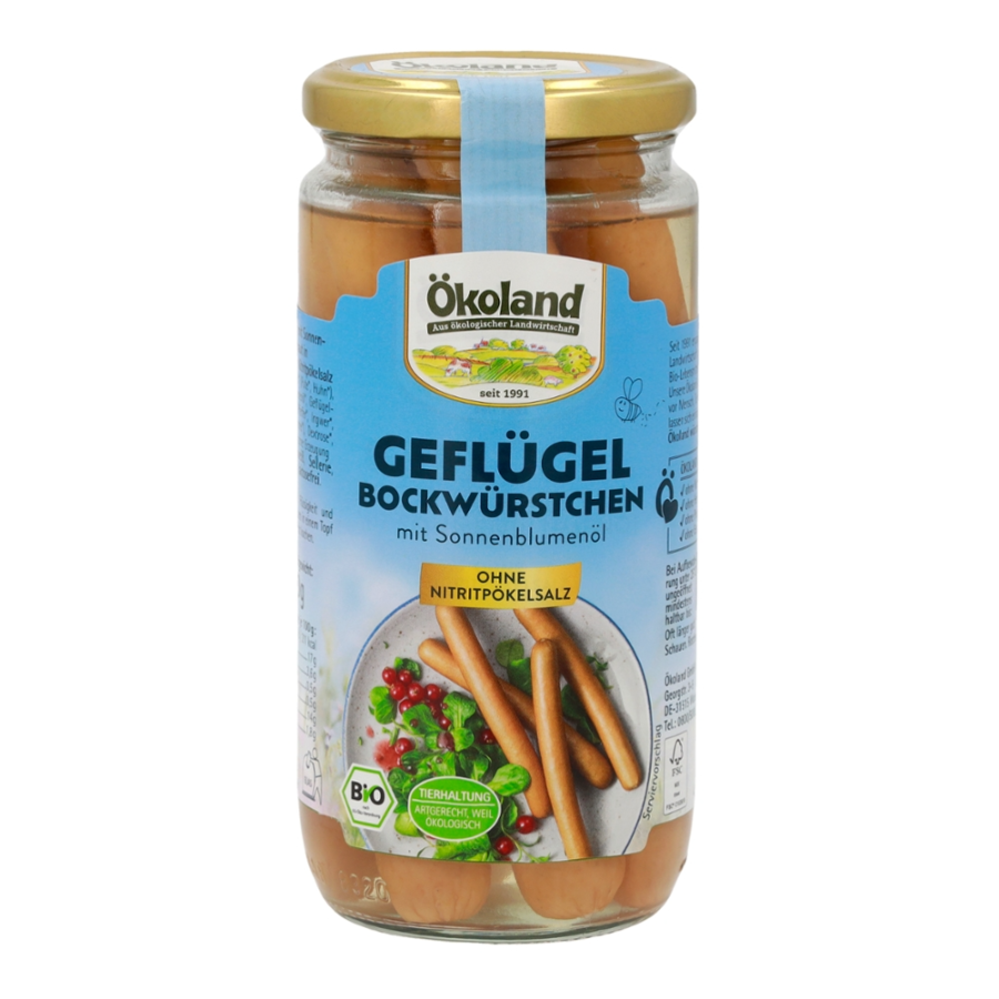 Bio Geflügel-Bockwürstchen