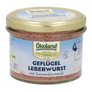 Bio Geflügel-Leberwurst mit Sonnenblumenöl