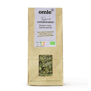 Tisane concentration Bio - Romarin, Thym et Menthe poivrée