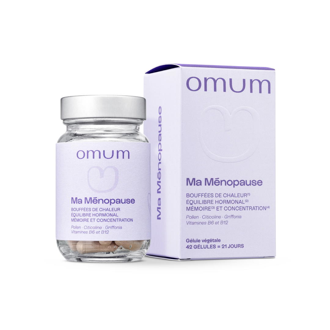 Complément alimentaire bouffées de chaleur, équilibre hormonal, brouillard mental - ma menopause x 42