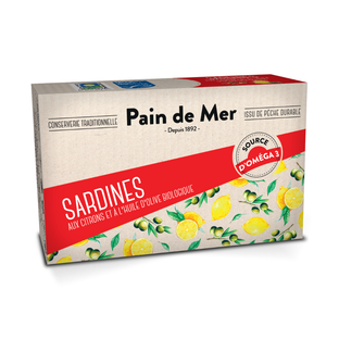 Sardines au citron et à l'huile d'olive bio