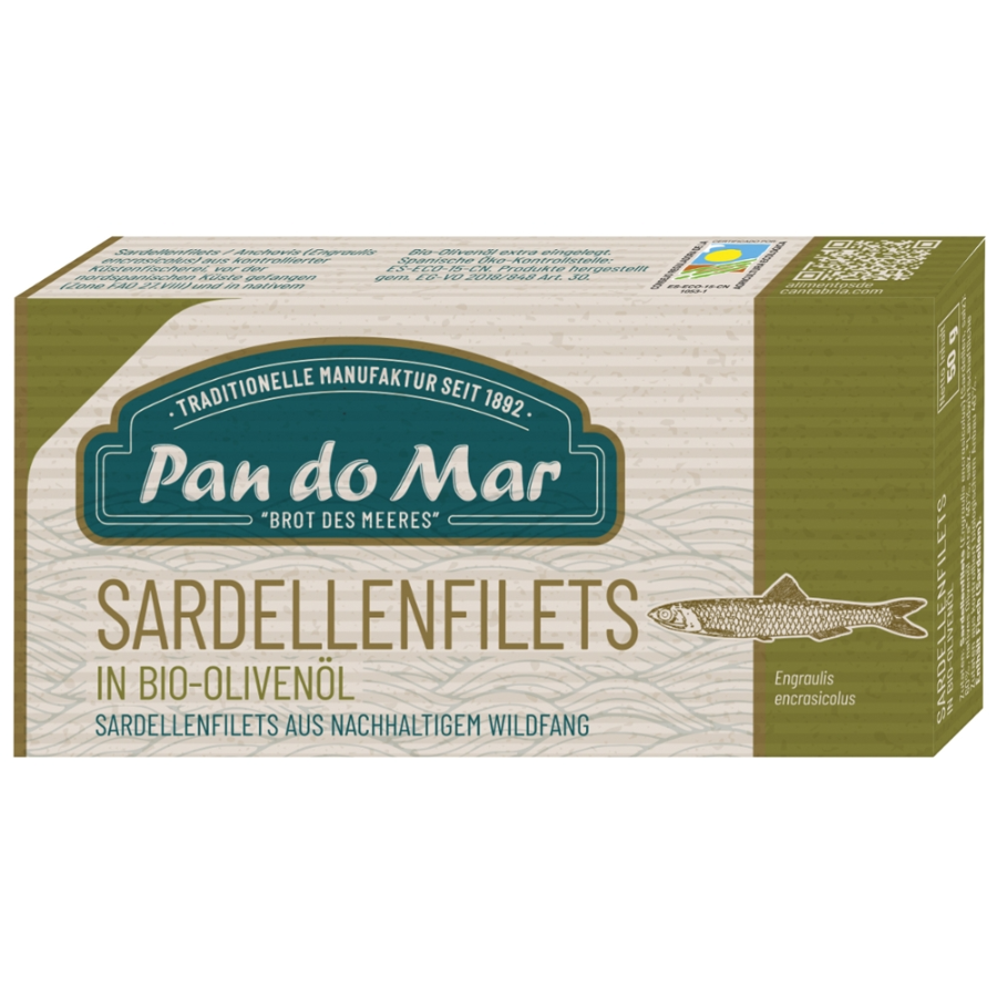 Sardellenfilets in Bio Olivenöl