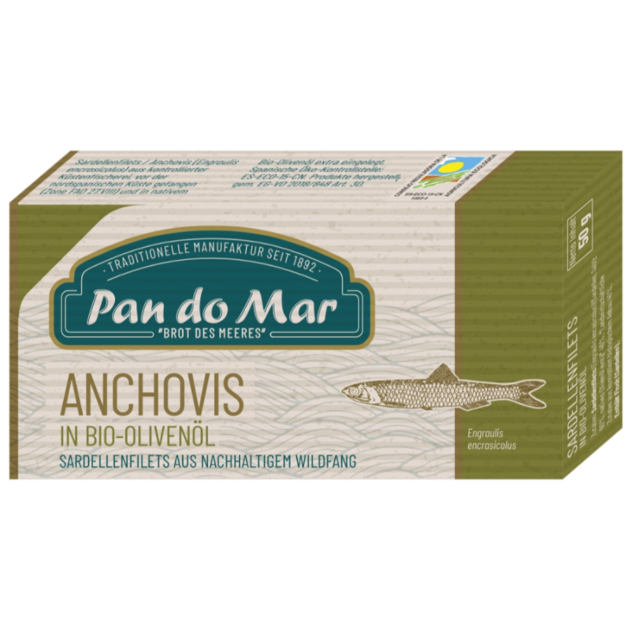 Sardellenfilets in Bio Olivenöl