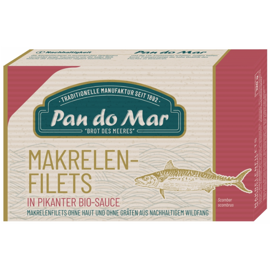 Makrelenfilets in pikanter Bio-Sauce